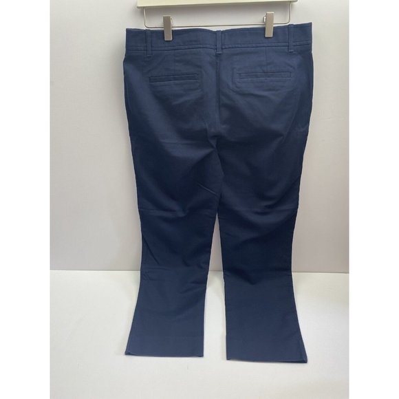 Gap Slim Crop Pants Size 10R New Uniform Navy Blue Bottoms - Picture 10 of 12